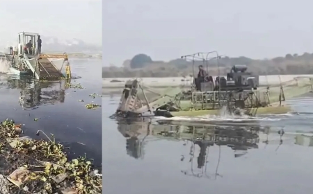 Yamuna Clean-Up Drive Targets Najafgarh Drain as Finland-Made Machine Joins Operations