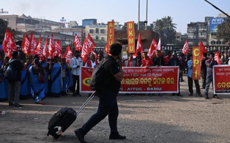 Bharat Bandh Disrupts Transport, Banking, and Daily Life in India