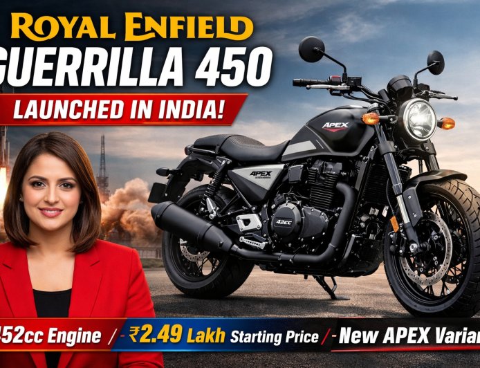 👉 Royal Enfield Guerrilla 450 Launched in India at ₹2.49 Lakh