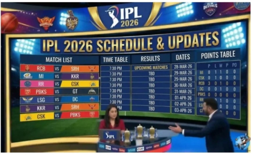 IPL 2026 Schedule and Update