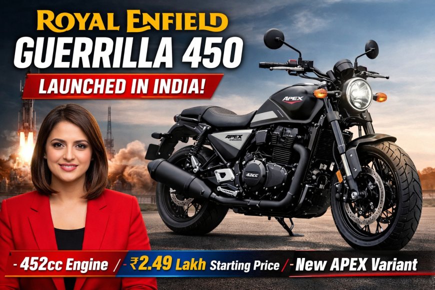 👉 Royal Enfield Guerrilla 450 Launched in India at ₹2.49 Lakh