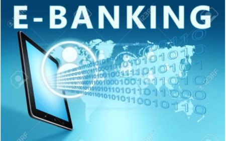 E-Banking (Electronic Banking) means using the internet or mobile apps to access