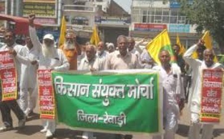 बायोमेट्रिक सिस्टम के खिलाफ किसानों का विरोध जारी