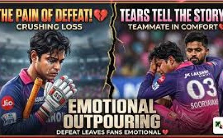 Emotional Scenes in IPL 2026 as Rajasthan Royals Player Breaks Down After Defeat