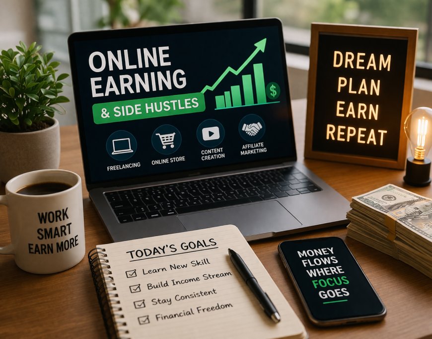 “ଅନଲାଇନ୍ ଆର୍ଜନ ଏବଂ ଅତିରିକ୍ତ ଆୟର ଉପାୟ”