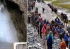 Cloudburst in Jammu & Kashmir: A sudden cloudburst hit Kishtwar, washing away vehicles and damaging local structures, which has temporarily disrupted the ongoing Amarnath Yatra pilgrimage.