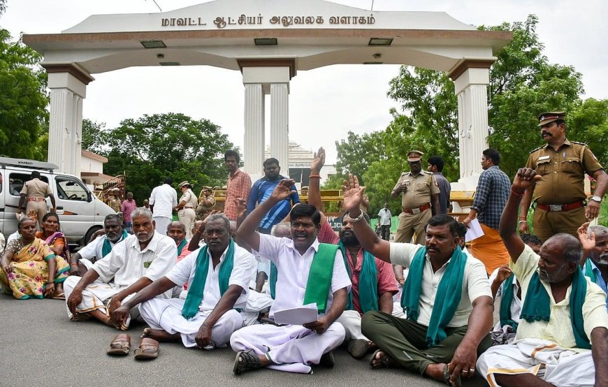 Tamil Nadu Farmers Intensify Cauvery Water Protest: Irrigation Crisis Deepens in the Delta