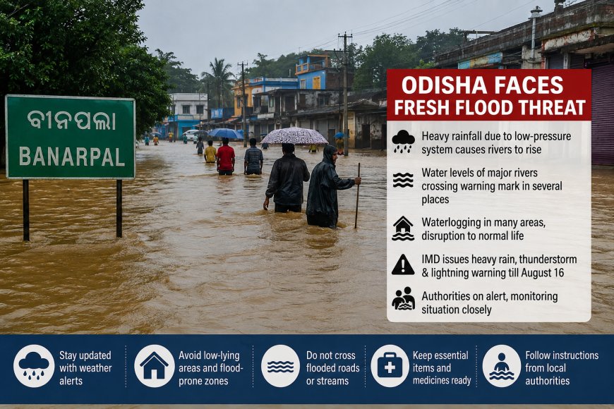 Odisha Faces Fresh Flood Threat